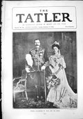 Original Old Antique Print Prince Alexander Teck And His Bride 1904 20th