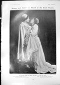 Old Print Romeo Juliet Charles Lander Mrs J Leigh Working Mans Play 1904 20th