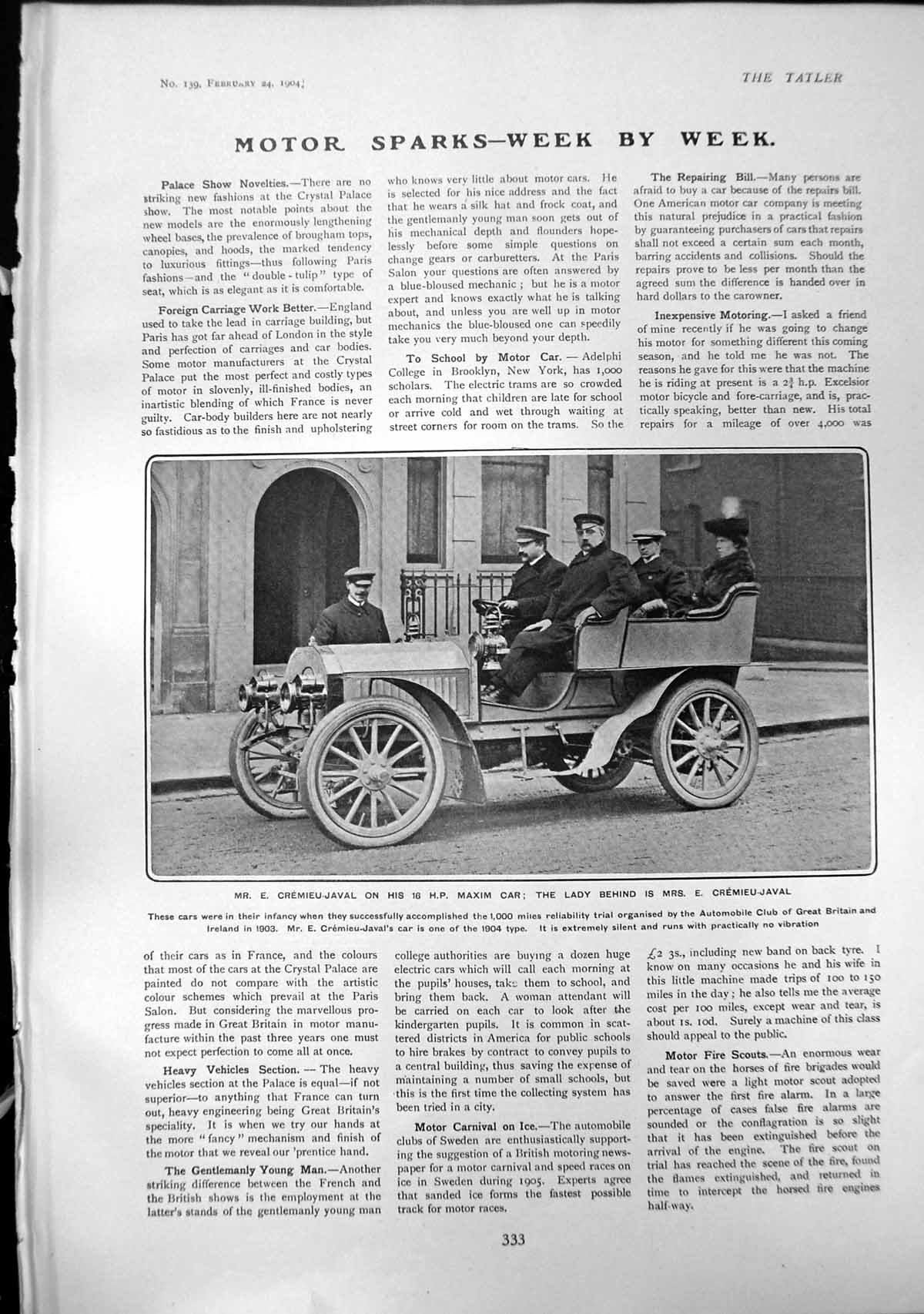 Old Mr Mrs E Cremieu Javal 16 Hp Maxim Car Model Self Opening Cork 19