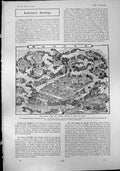 Original Old Antique Print Burial Place Temple Groves Nikko Japan Woodcut 1904