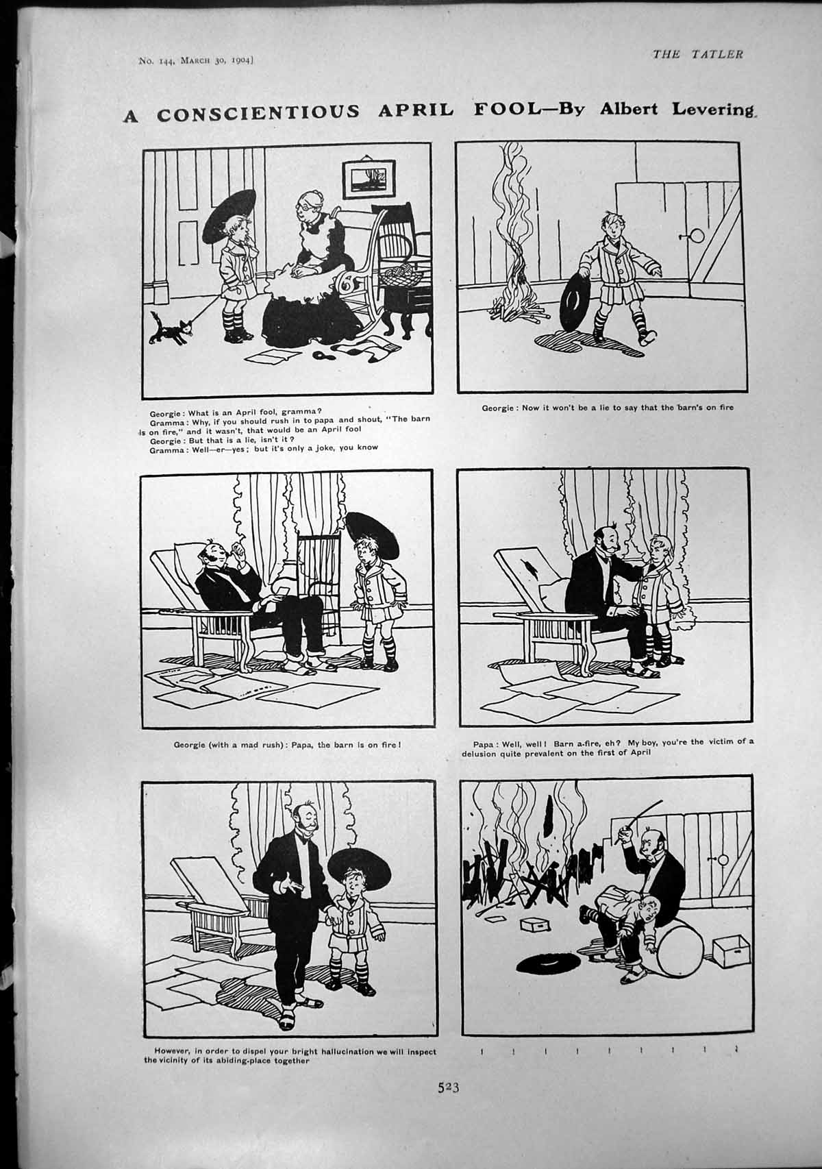 Old Conscientious April Fool Albert Levering Spot Mistake Pictures 19 20th