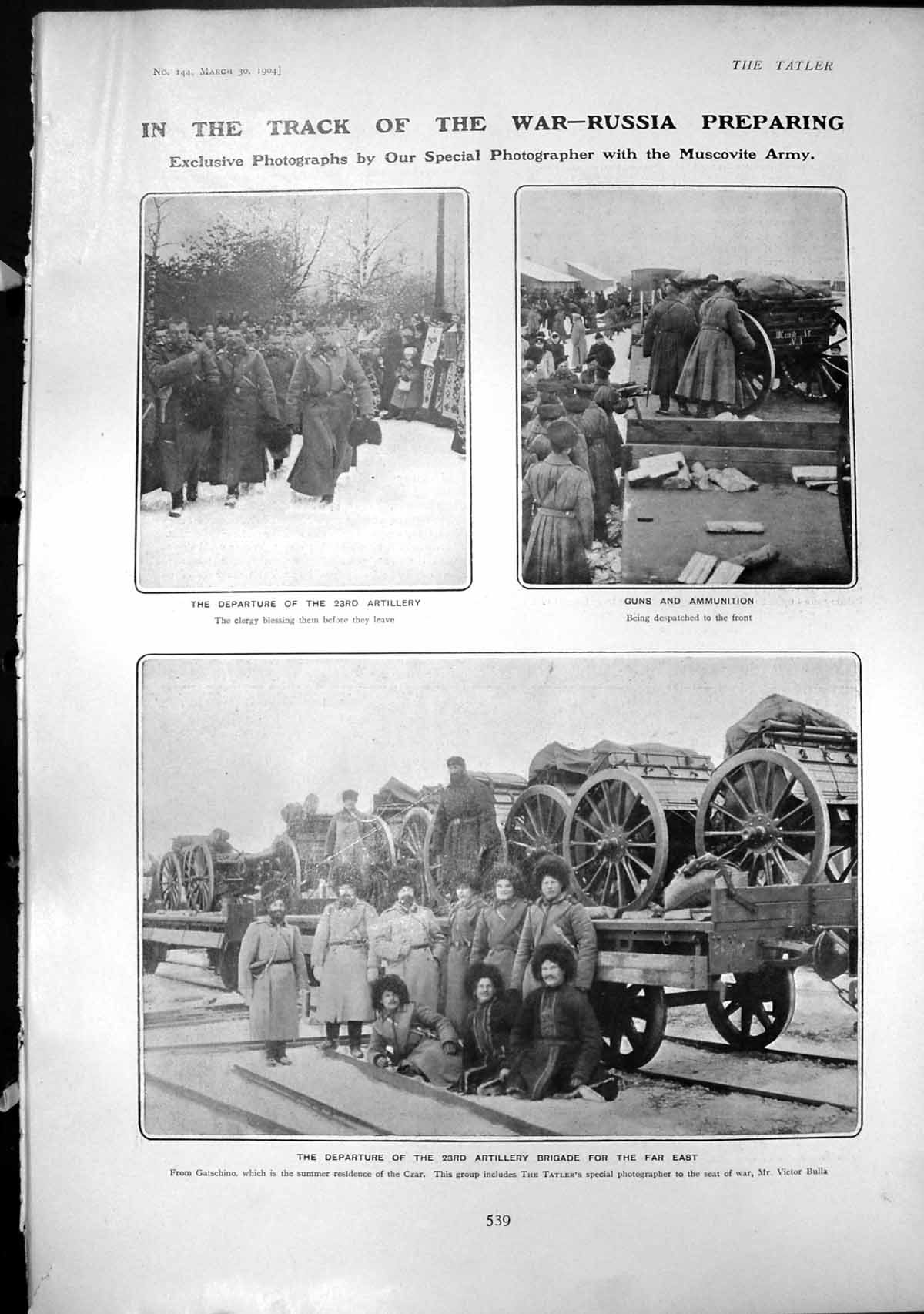 Old Russia Preparing War Departure 23Rd Artillery Carnival Nice 1904