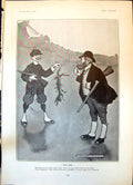 Antique Print Humour Will Owen Bag Sportsman Keeper Code Good Manners 1904 20th