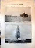 Old Coast Defences England Boom Harbour Daisy Leiter Lord Curzon 1904 20th