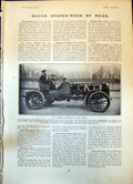 Old Largest Automobile WorldCylinder Car 200 Hp Built M Bellamy 19