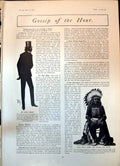 Old Sir Henry Irving Red Indian Chief White Horse Fire New York 1904 20th