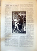 Old Print Max Beerbohm Hero Napoleon Notting Hill Gilbert Chesterton 1904 20th
