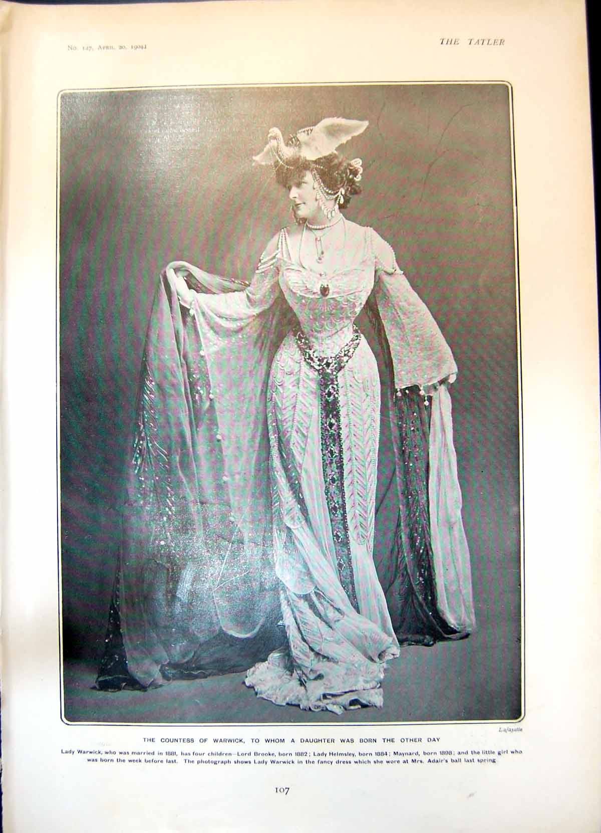 Old Countess Warwick Mrs Clifford Siftons Sons Jack Winfield Harry 19 20th