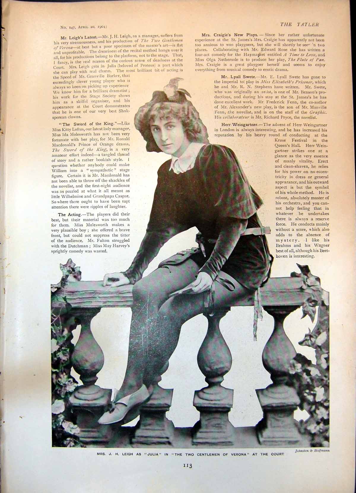 Old Two Gentlemen Verona J Leigh Mrs Southwell-Fitzgerald R Moffat190 Victorian