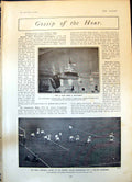 Old How Mine Sinks Battleship Prince Wales Horses Motor Car Maj Burt1