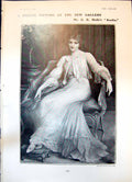 Old Print Azalia C Halle Mikados Home Palace Tokio Czar Palace Peterh190 20th