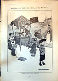Antique Print Humour Will Owen CComfort Icecream Eton College Etonians1904 20th