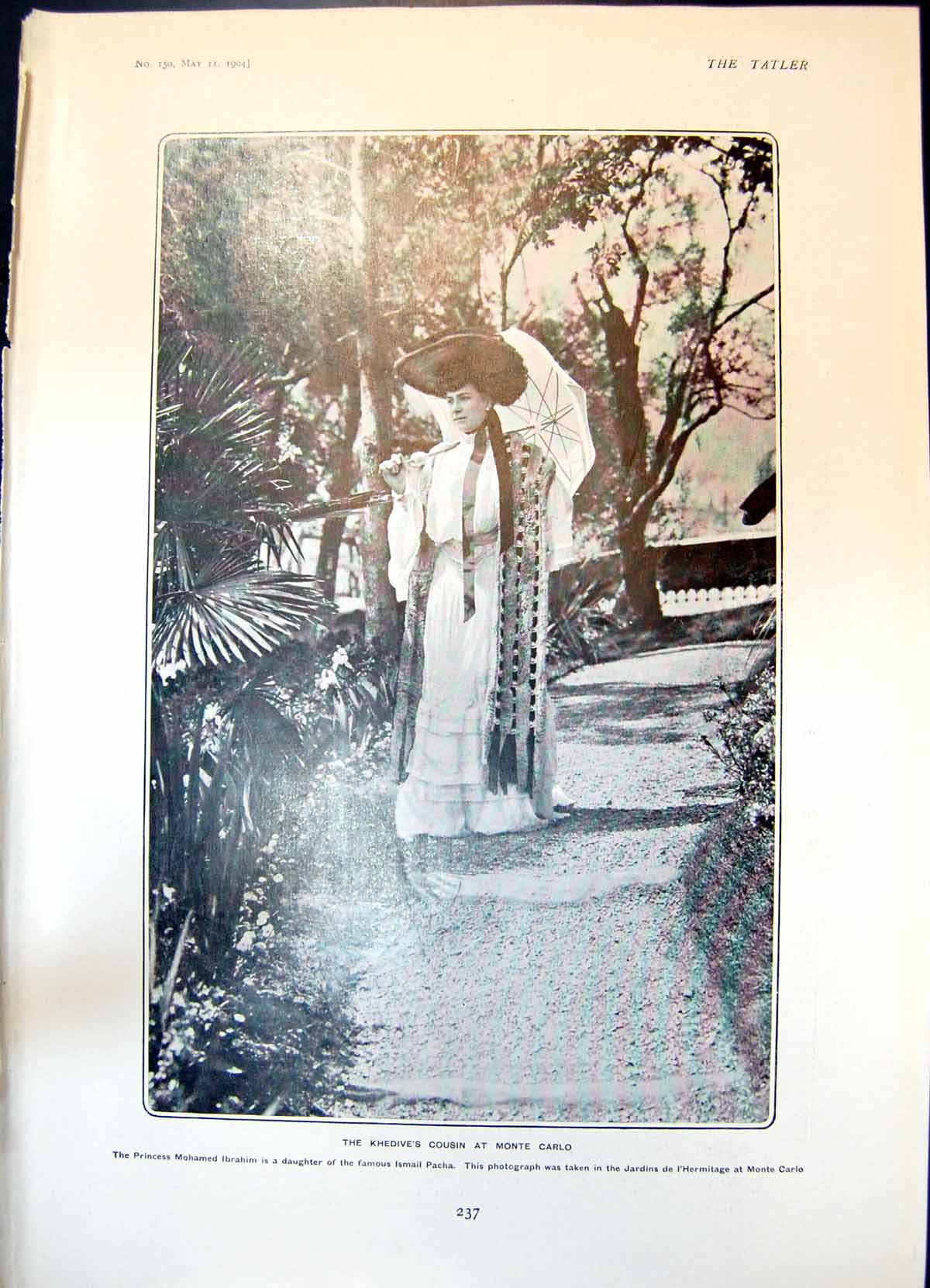 Antique Print Princess Mohamed Ibrahim Marchioness Anglesey Lady Minto 1904