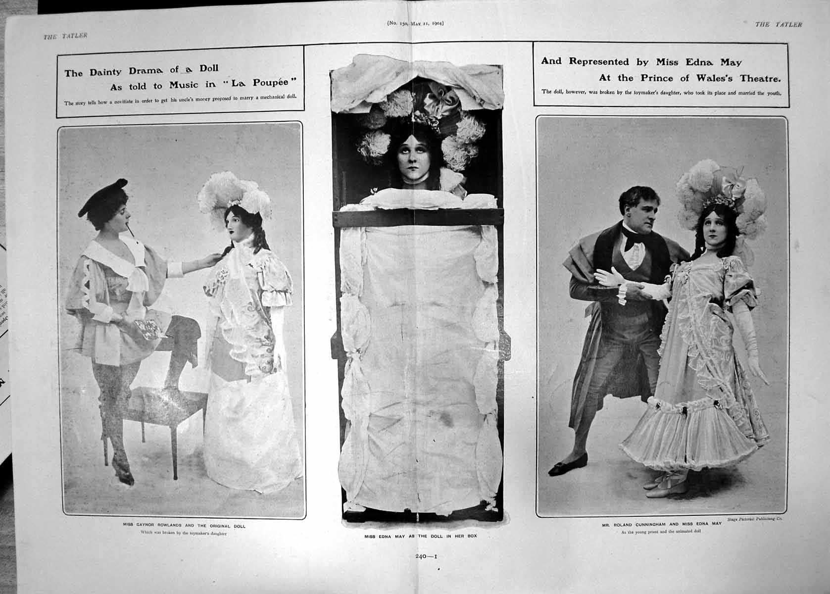 Old Doll Music La Poupee Edna May Prince Wales Theatre G Rowlands 190 20th