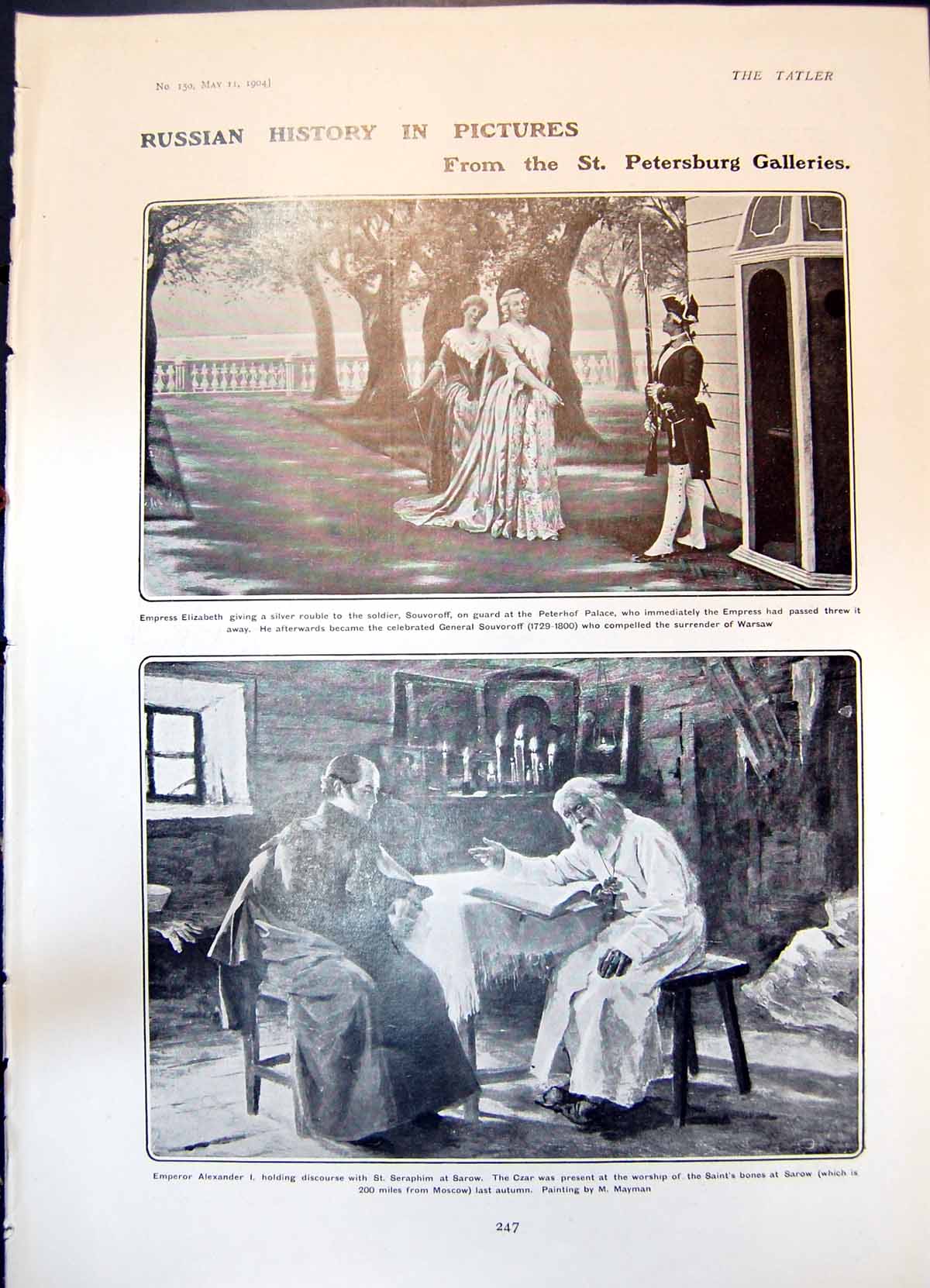 Old Russian History Empress Elizabeth Souvoroff Daffodil Growing 1904 20th