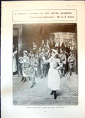 Old Print Collecting Widows Orphans Fund A Foster Lady Delamere Son 1904 20th