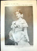 Old Print Topsy Sinden Dancer Cingalee South Essex Otterhounds Hunt 1904 20th