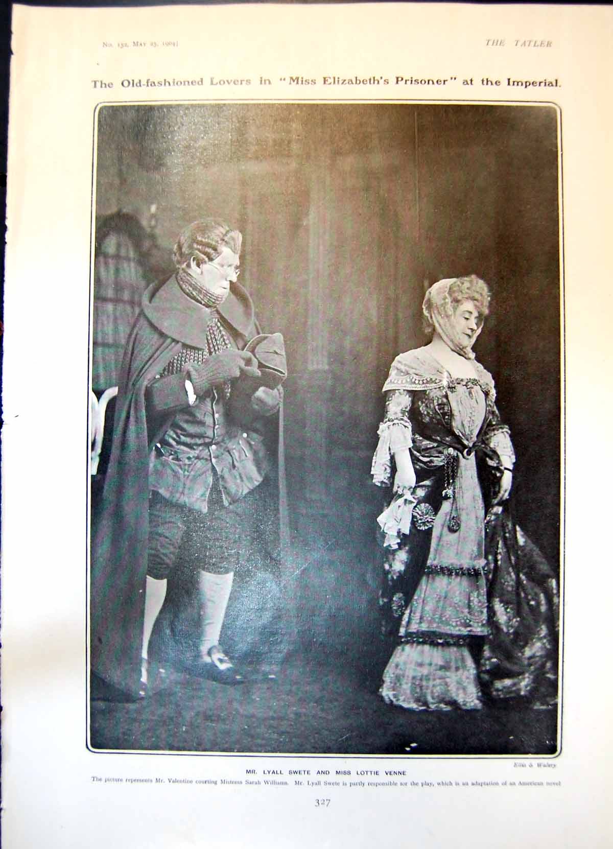 Old Elizabeths Prisoner Lyall Swete Lottie Venne Chinese Honeymoon190 20th
