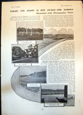 Antique Old Print Where Derby Run Course Cartoon Russia As Black Octopus 1904