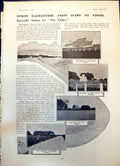Antique Old Print Epsom Racecourse Police Undeirables Motor Car Far East 1904