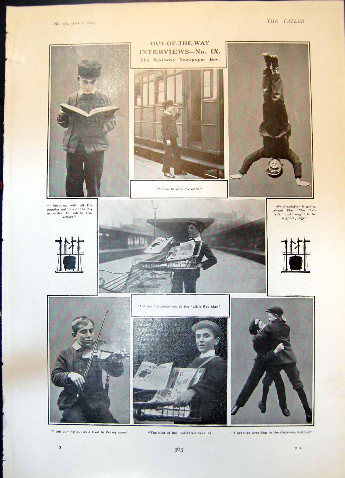 Old Railway Newspaper Boy Capt John Sinclair Fiance Marjorie Gordon19 20th
