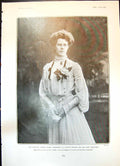 Old Print Lady Marjorie Gordon Lady Hermione Grimston Duchess Leeds 1904 20th