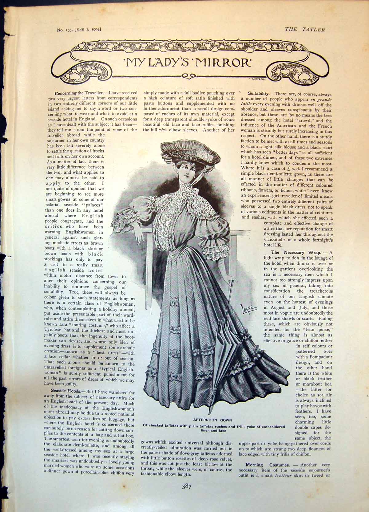 Old Afternoon Gown Taffetas Suggestions Simple Afternoon Toilettes190 20th