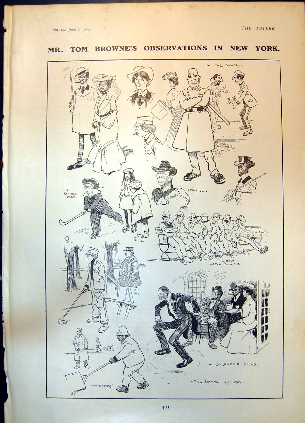 Old T Brownes Observations New York Sententious Remarks Man Tack 1904 20th