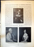 Old American Painter Wilhelm Funk Mrs J B Patterson Daughter Spain 19 20th