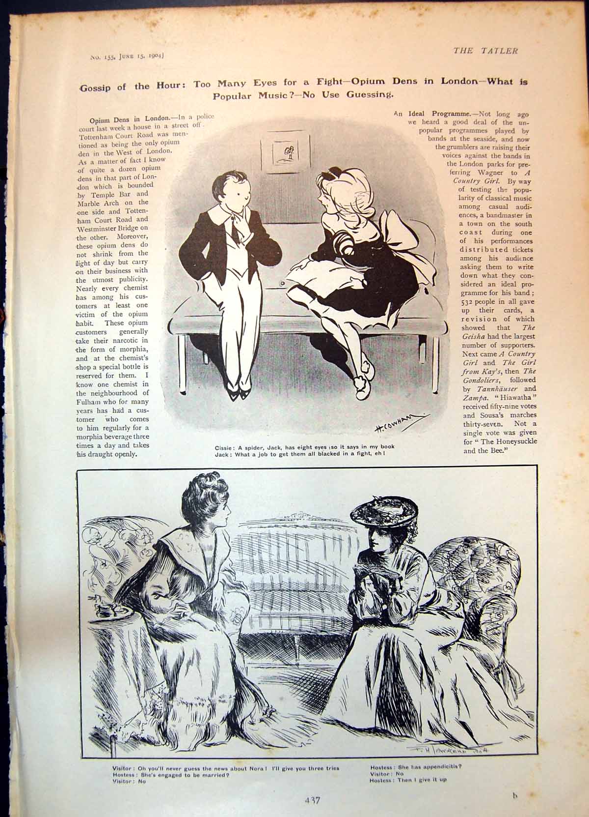 Old Gossip Hour Cissie Jack H Cowham Visitor Hostess No Use Guessing