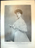 Old Print Marchioness Donegall Widow Small Girl Not Hiawatha Please 1904 20th