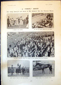 Antique Print King Edward Ascot White Costumes Cicero George Grossmith 1904