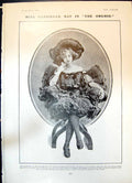 Old Antique Print Gabrielle Ray Orchid JerrRobertshaw Clement Scott 1904 20th