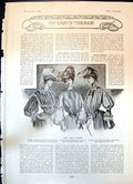 Antique Old Print Three Useful Blouses Muslin Linen Drill Coat De Luxe 1904