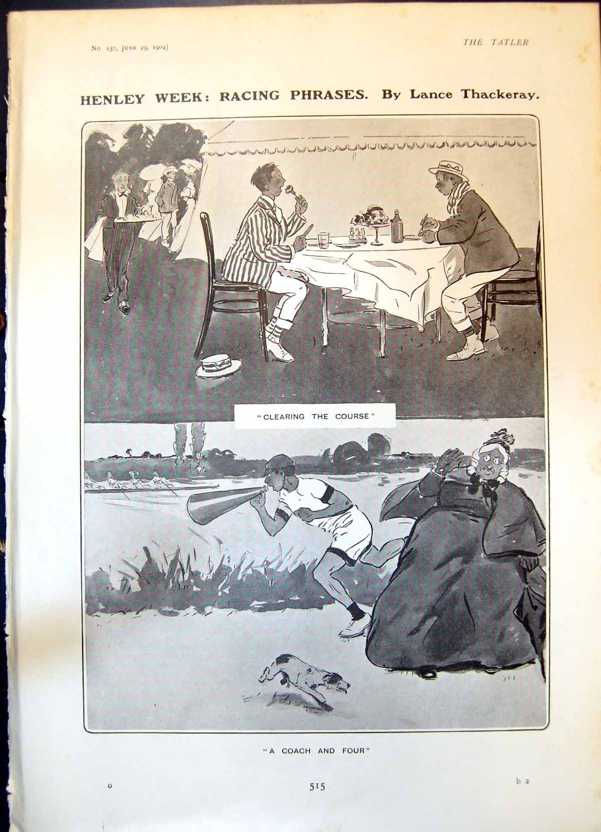 Old Henley Week Racing Phrases Clearing Course Richard King Curate 19 20th