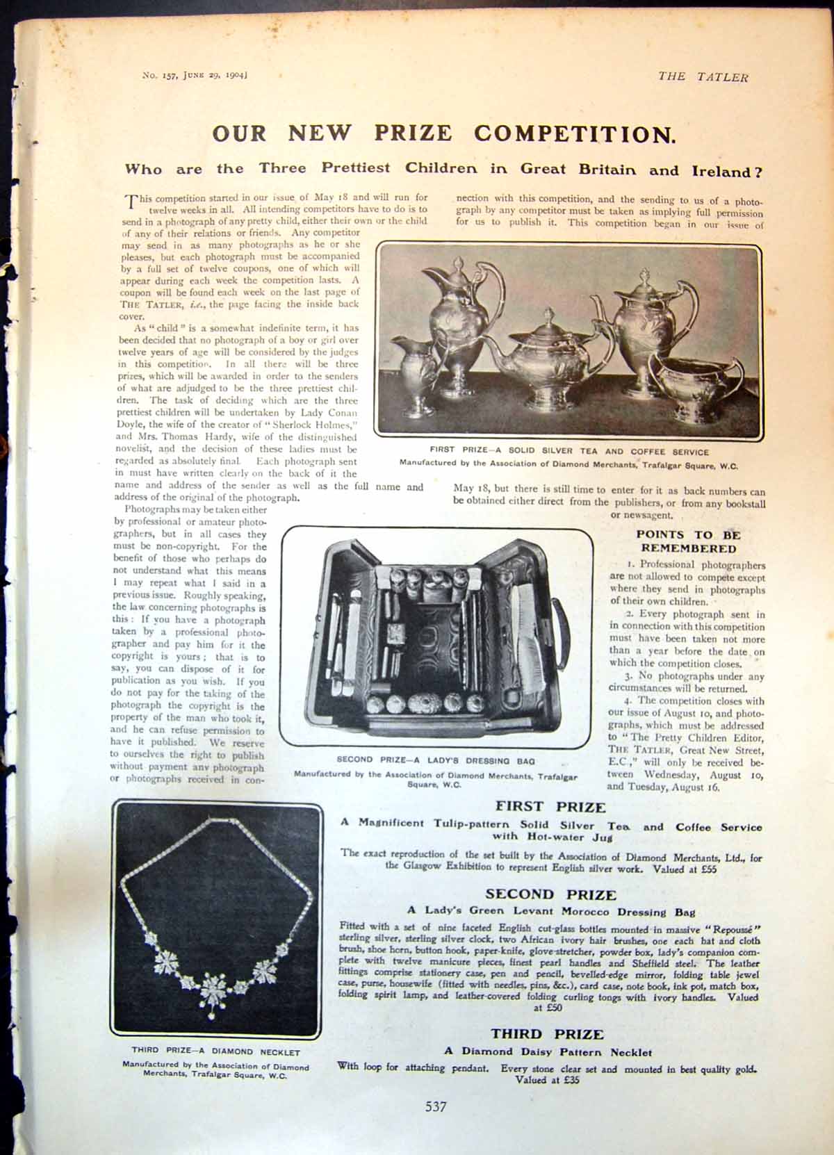 Old Prize Competition Pretty Children Britain Ireland F Wilson Cricke