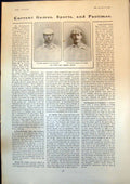 Old Eton Harrow Cricket Match Eton Capt G Campbell Harrow R Baily1904 20th