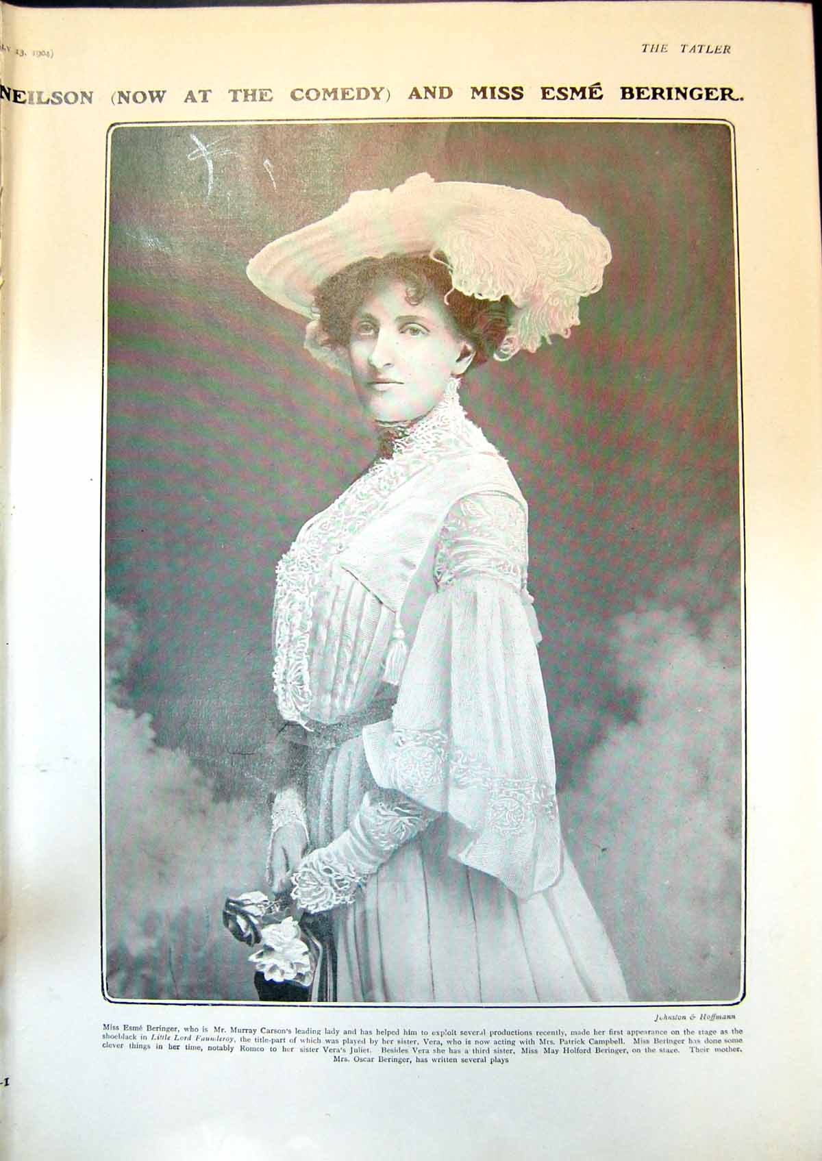Old Esme Beringer Hat Little Lord Faunderoy Boy Dog Which Is Master19 20th