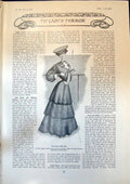 Old Yachting Costume Diamond Emerald Pearl Pendant Bathing Dress 1904 20th