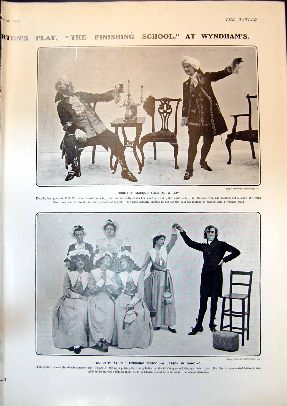 Old Finishing School Wyndhams Lady Flirt Cyril Maude Ellis Jeffreys