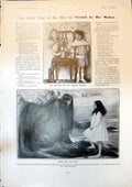 Old Print Enid Welsford Brother Genius Child Enid Painted By Mother 1904 20th