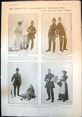 Antique Print Willie Edouin Sergeant Brue Serenaders Piano As Dancers 1904 20th