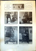 Antique Old Print Outside Member Law Courts Boot Blacking Box Strand Cat 1904