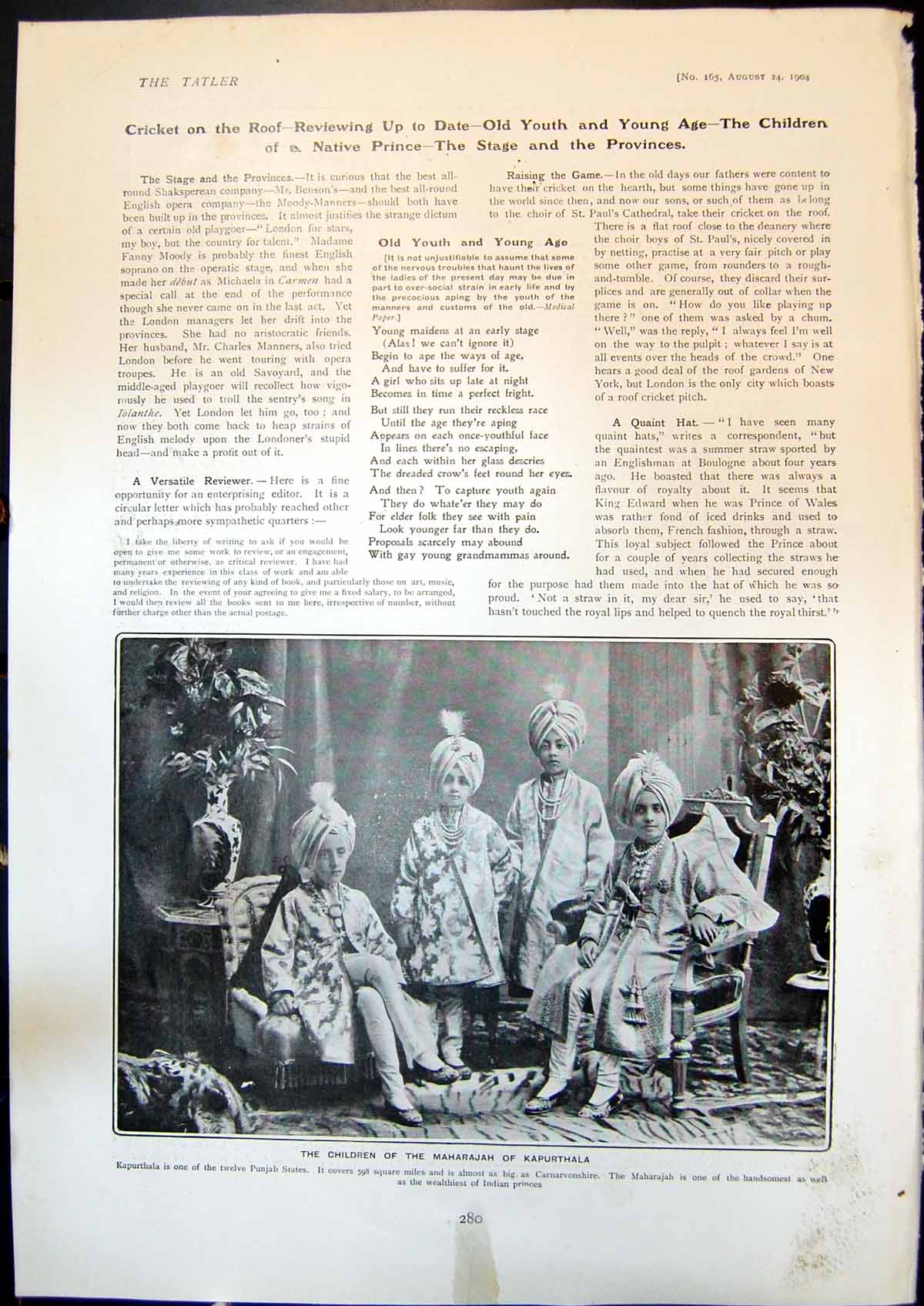 Old Children Maharajah Kapurthala Dreyfus Case Adolf Beck G Sims 1904 20th