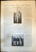 Old R Keigwin Cricketer Essex Yorkshire Trio W Rhodes G Hirst S Haigh