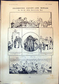 Antique Old Print Sir Alfred Harmsworth Fond Motoring Change Policy Mail 1904