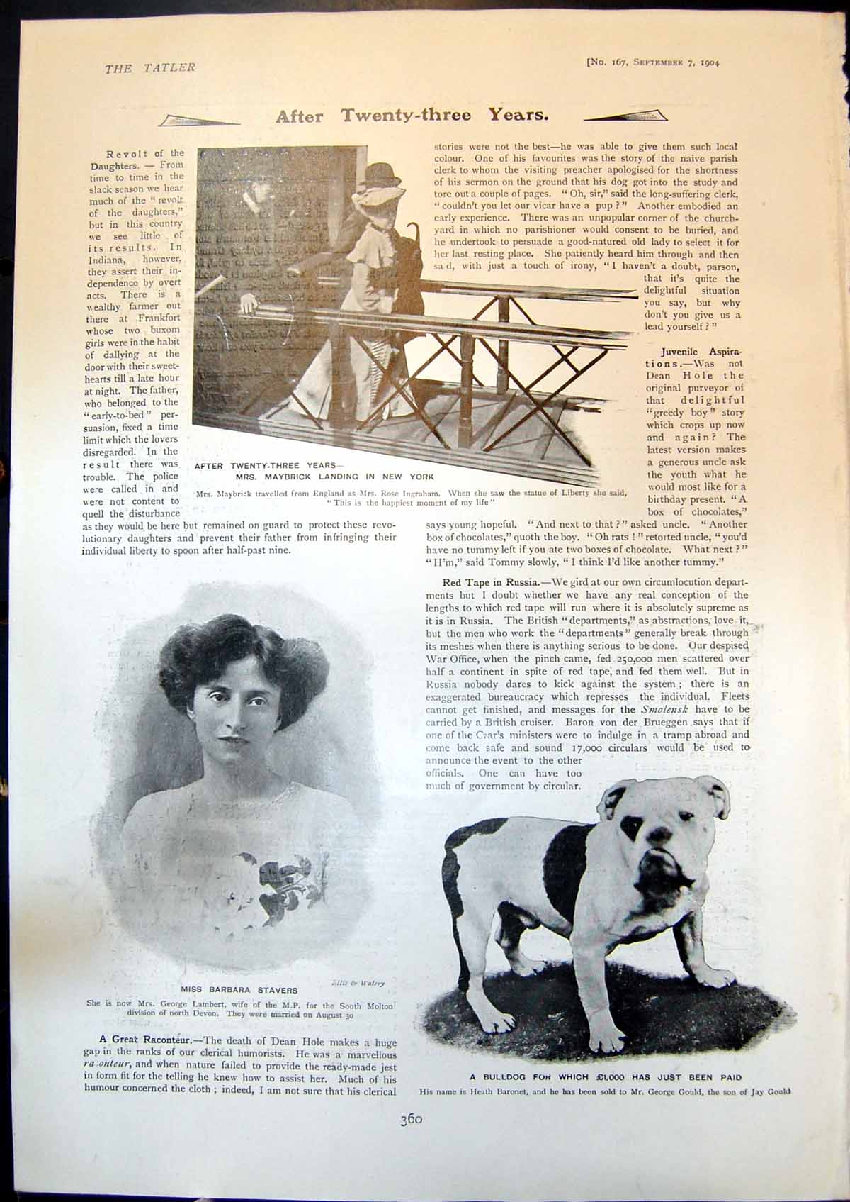 Old Mrs Mayrick N York Barbara Stavers Eloping Princess Louise Coburg