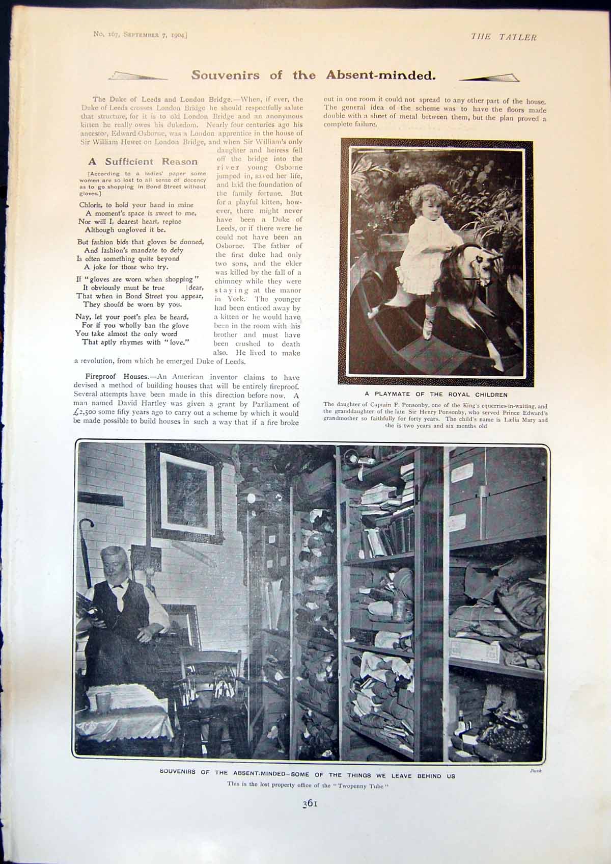 Old Laelia Mary Ponsonby AgedLost Property Office Twopenny Tube 19