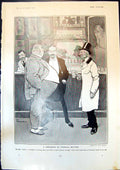 Antique Print Discussion Financial Matters Tom Browne Riding Dartmoor 1904 20th
