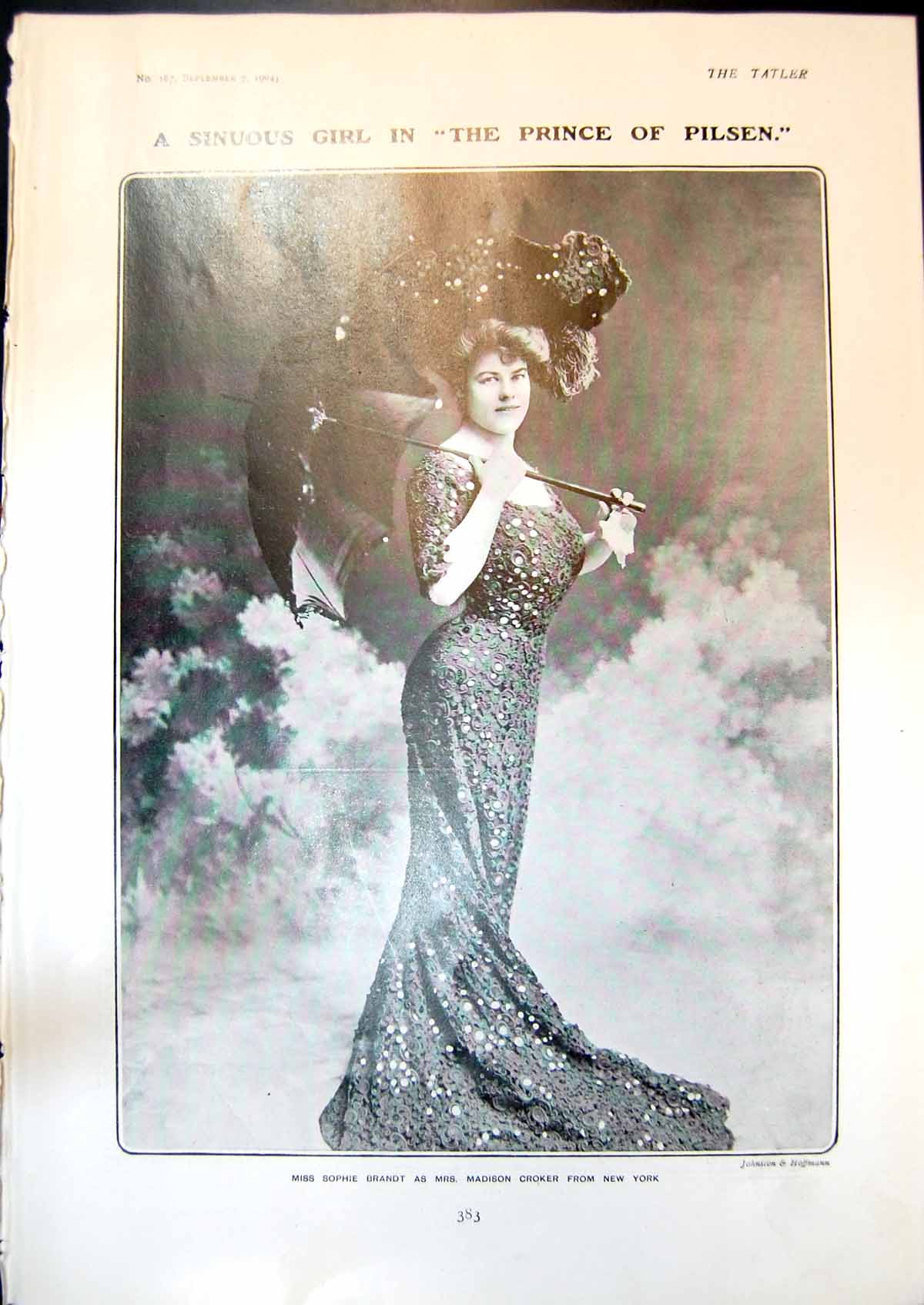 Old Sophie Brandt Prince Pilsen Chevaleer Mr Bourchier V Vanbrugh 190 20th
